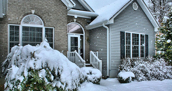 Snow Covered Home